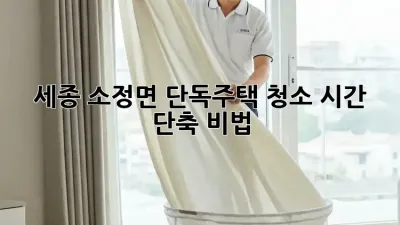 세종 소정면 단독주택 청소🧹 시간 단축 비법! ✨